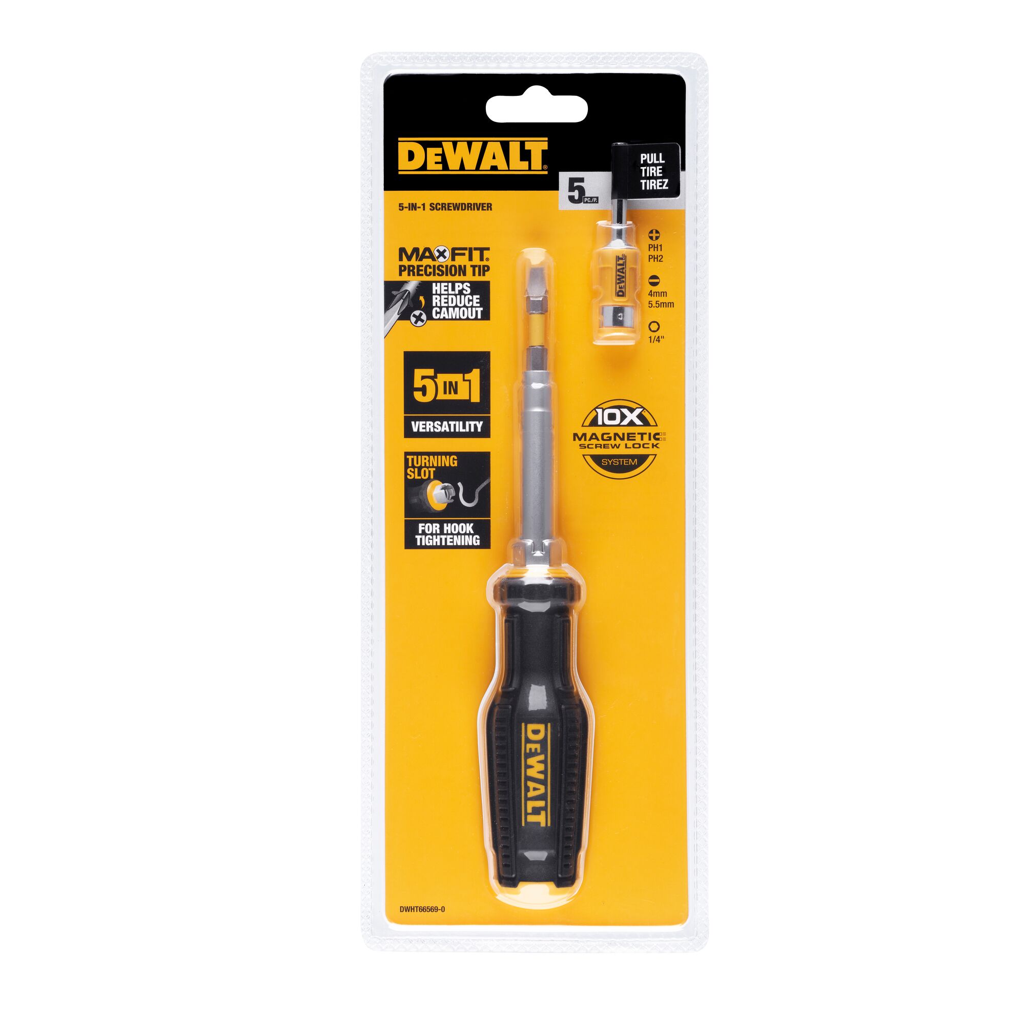 dewalt Skruvmejsel dewalt 6-i-1 maxfit 5 bits