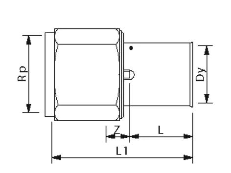 wavin Connector 63x2 tigris m1 connector female 63x2