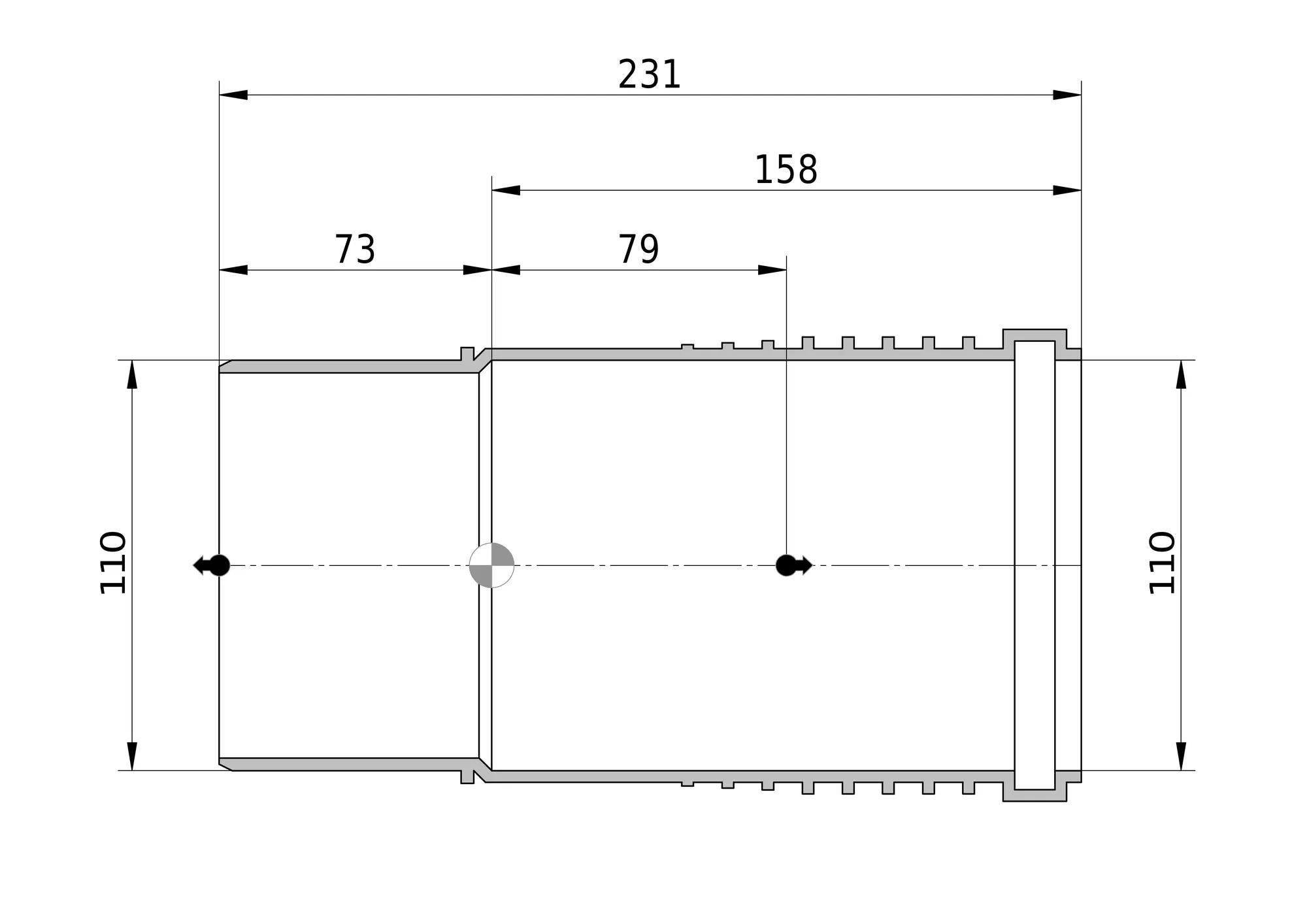 sitech+ Sitech+ expansionsrör 110