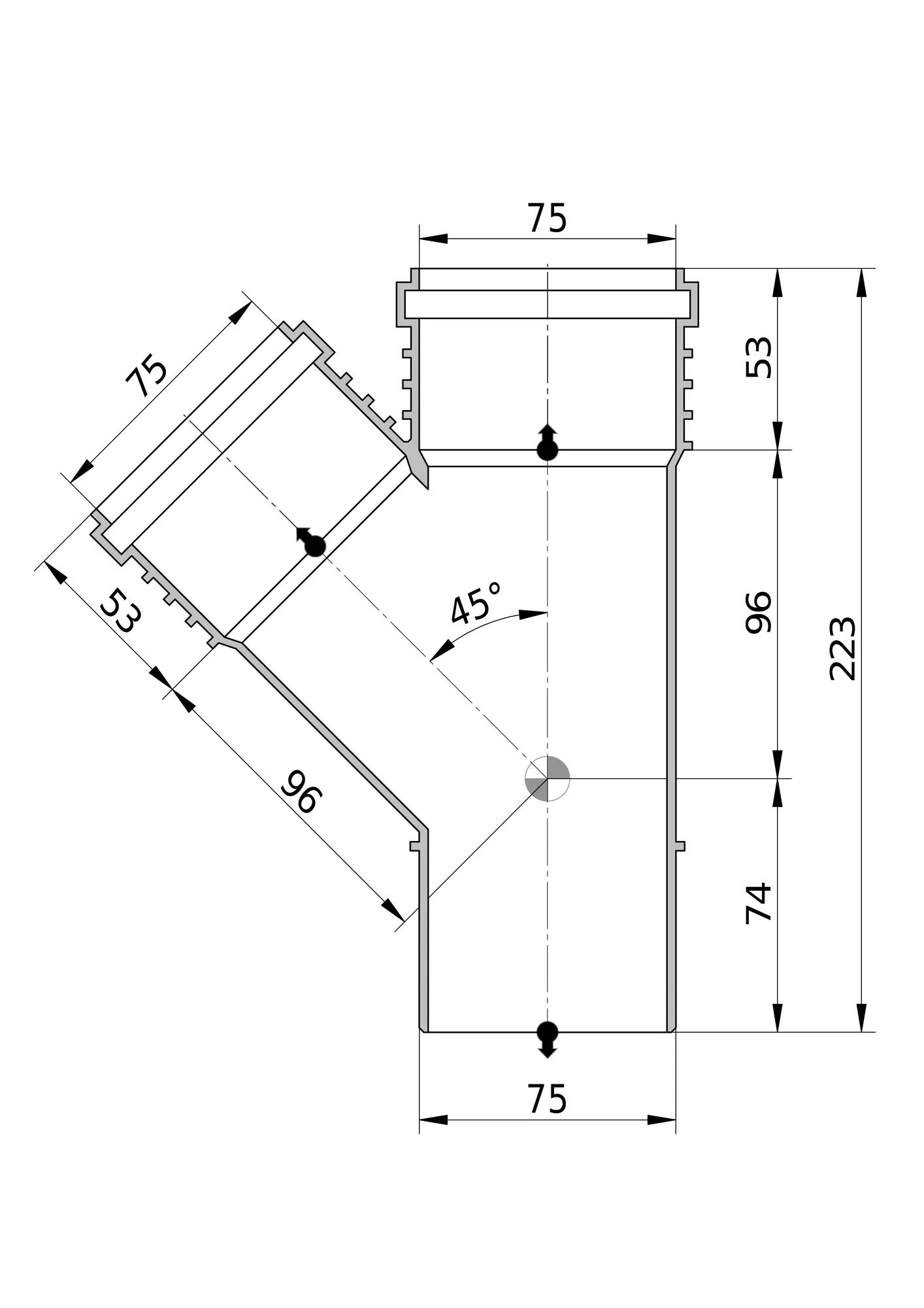 sitech+ Sitech+ branch stea 45x75x75