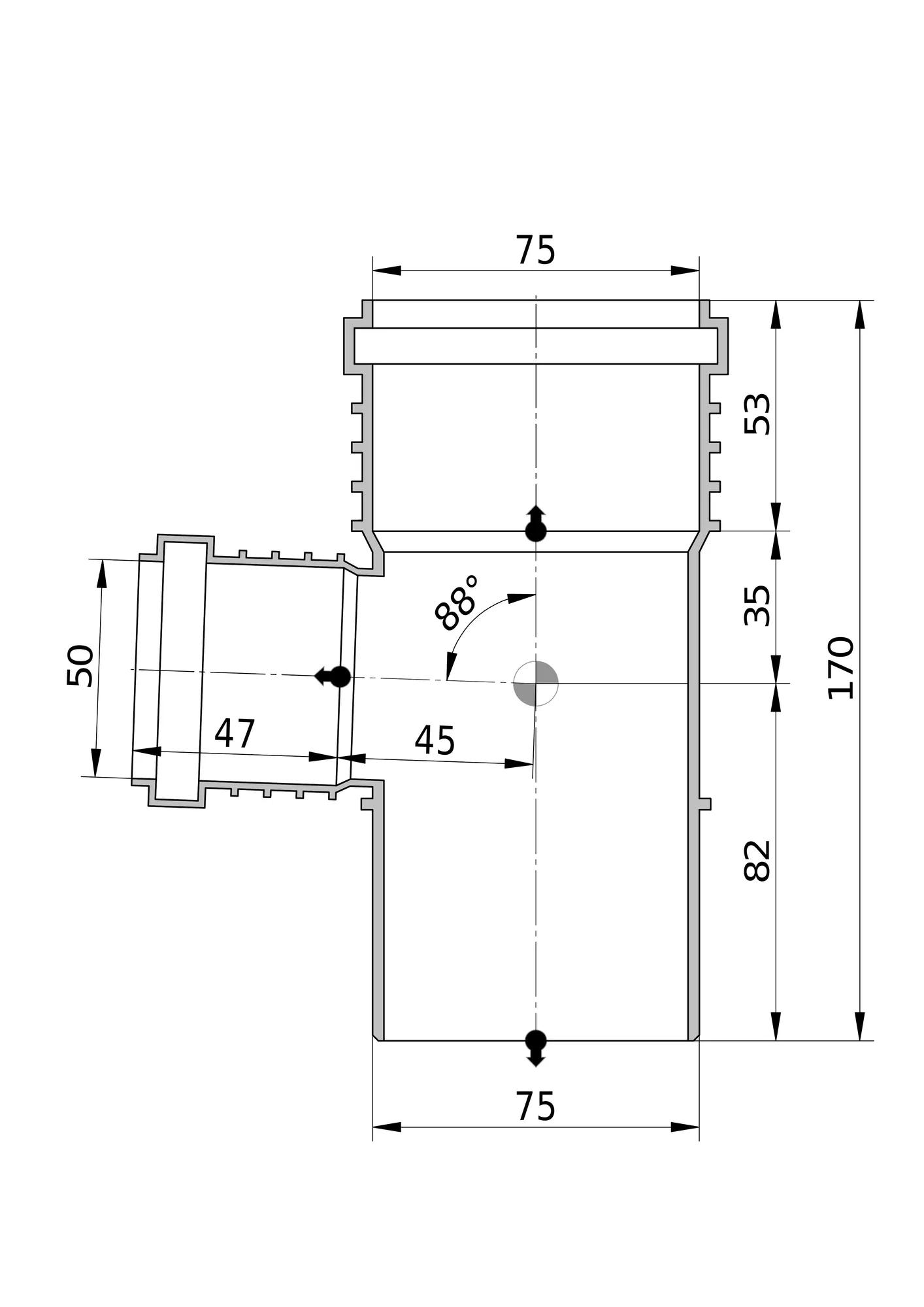 sitech+ Haarayhde db sitech+ 75x50x87,5 pp