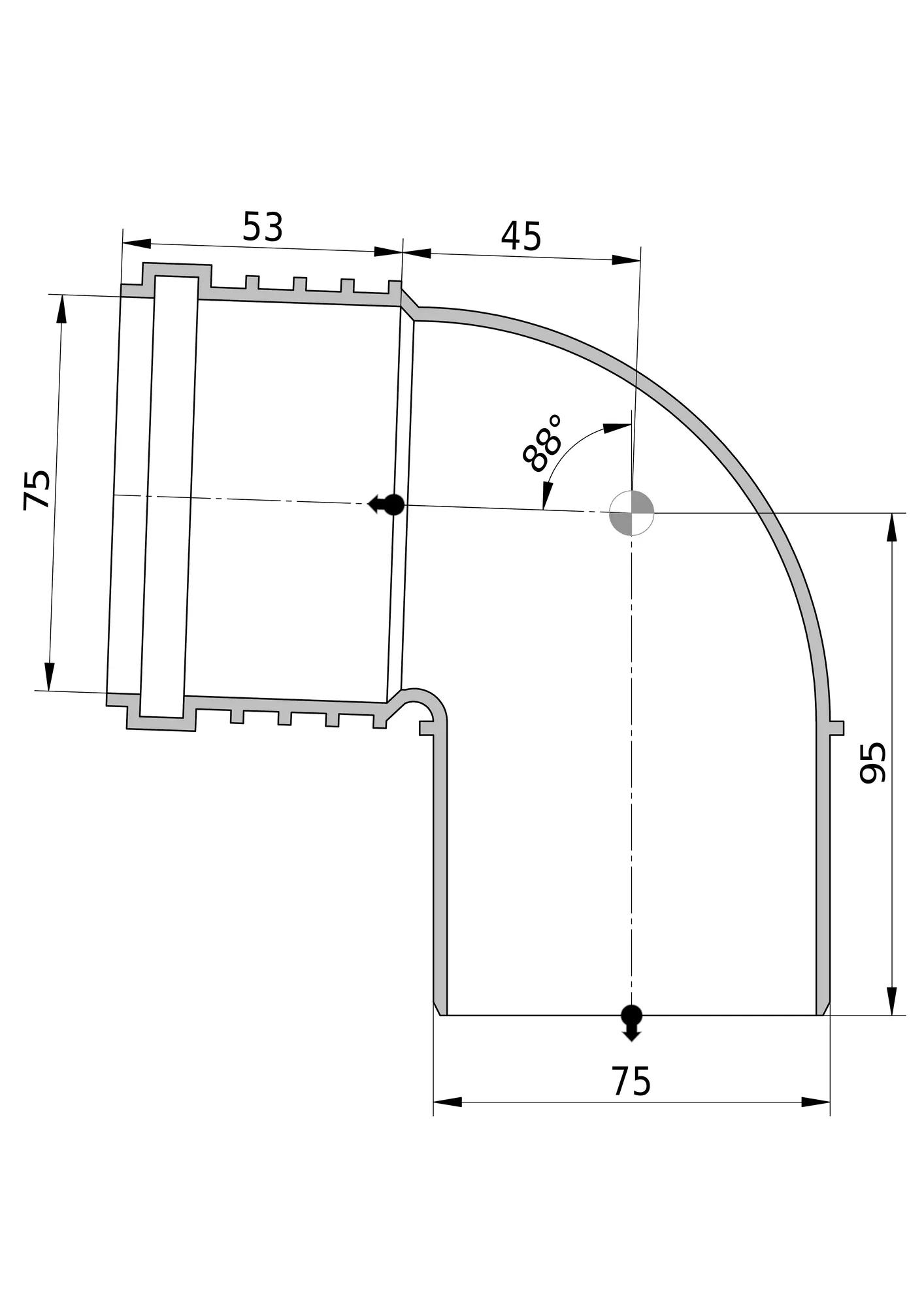 sitech+ Kulmayhde db sitech+ 75x87,5 pp