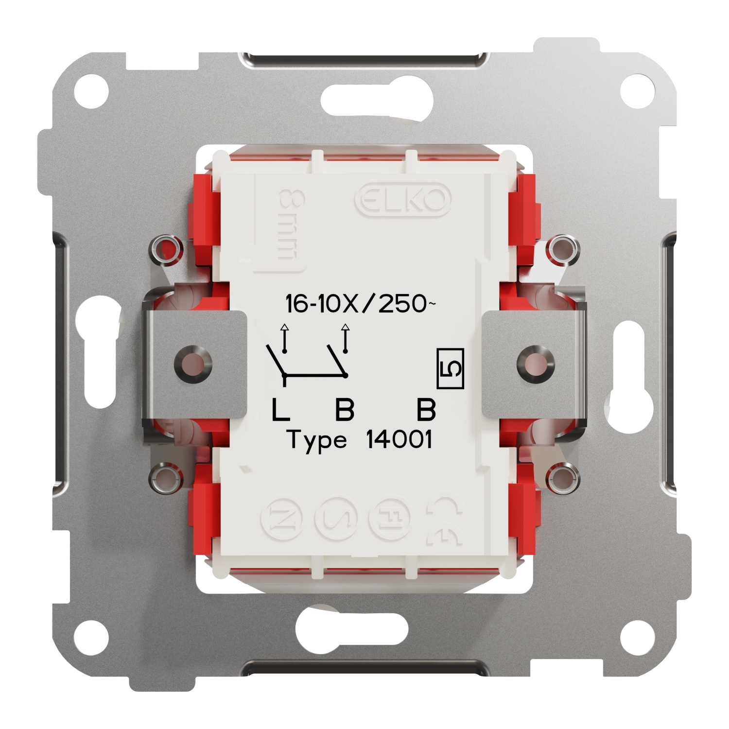 schneider electric Switch elko one switch 2-circuits 5 screw
