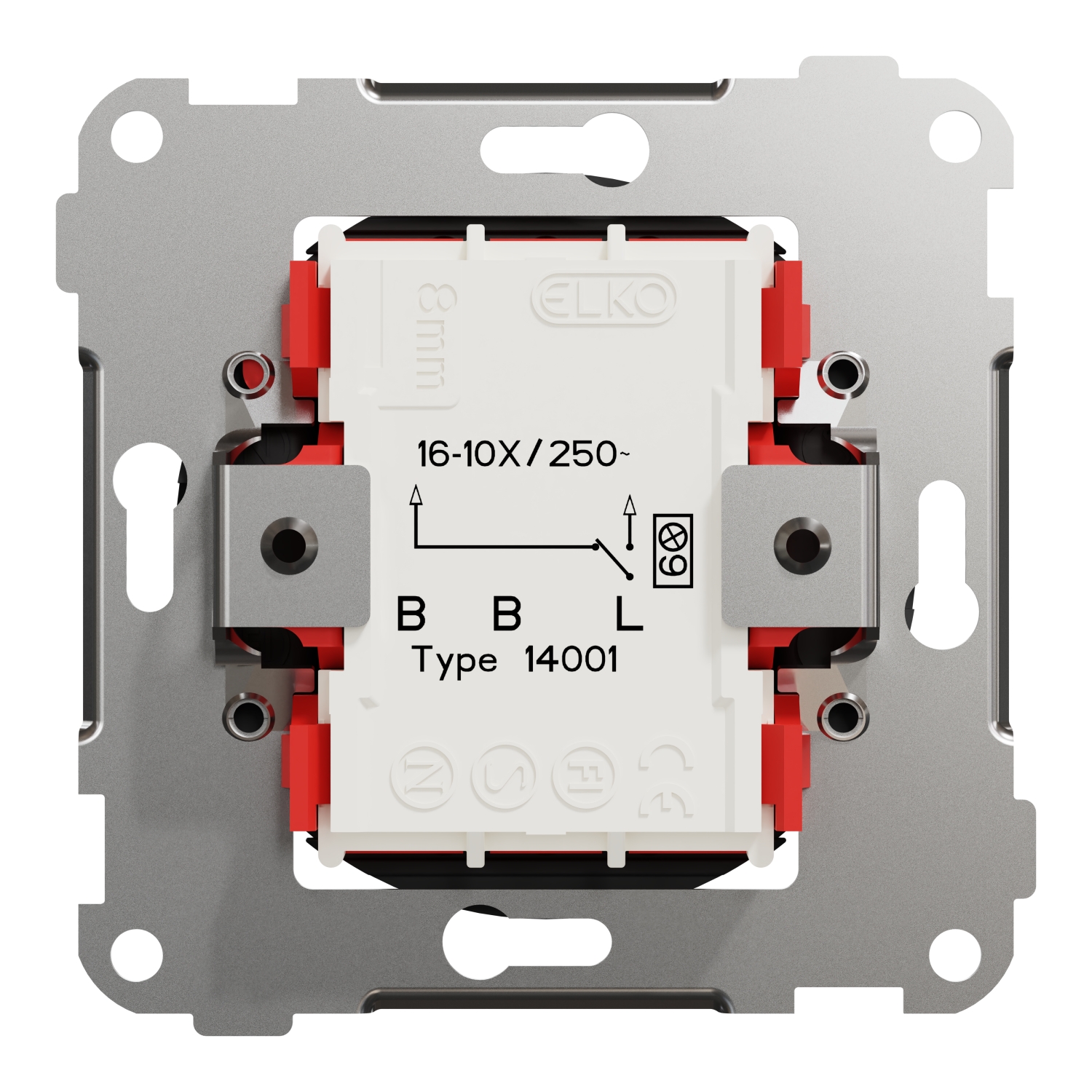 schneider electric Elko one bryter 6/1 med skrutilkobling sort