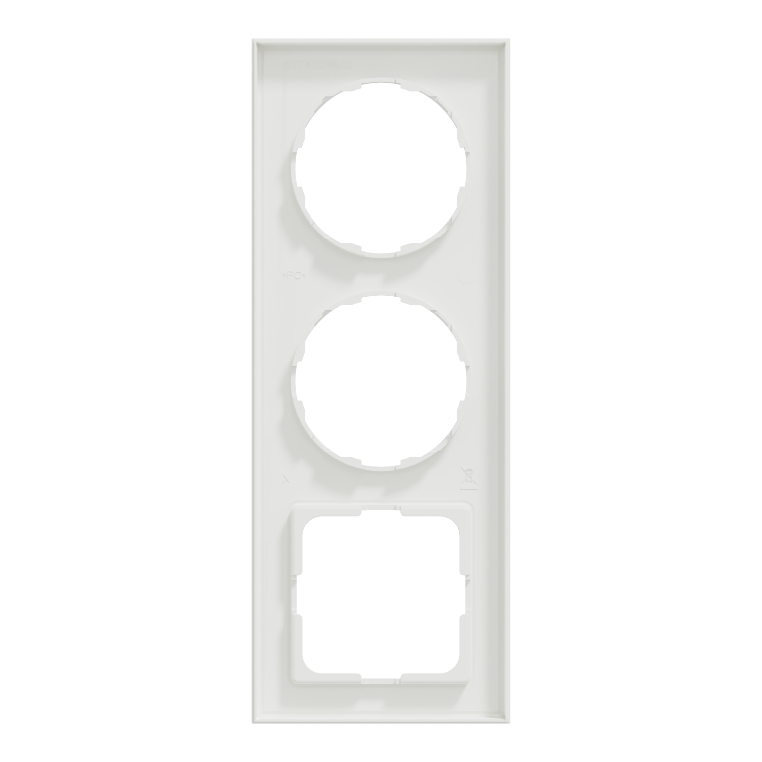 schneider electric Elko one universal ramme 3-hull renhvit
