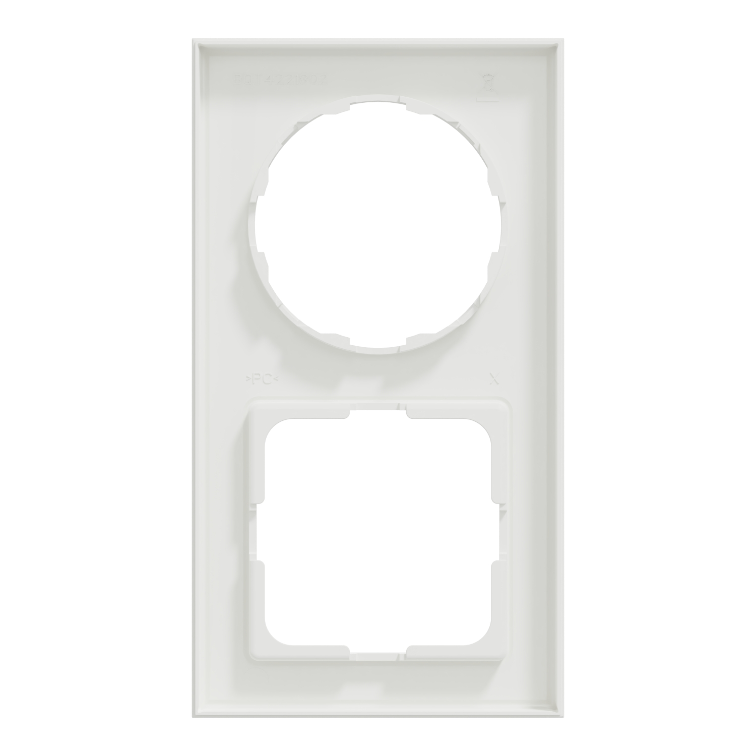 schneider electric Elko one universal ramme 2-hull renhvit