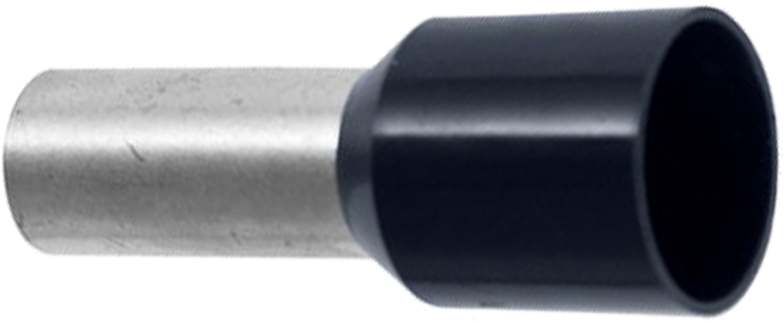 ENDEHYLSE/ NITE 6,0MM² 6,0 SORT