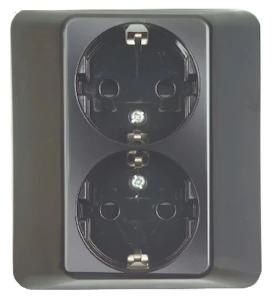 schneider electric Artic black safety socket-outlet 2-way cov
