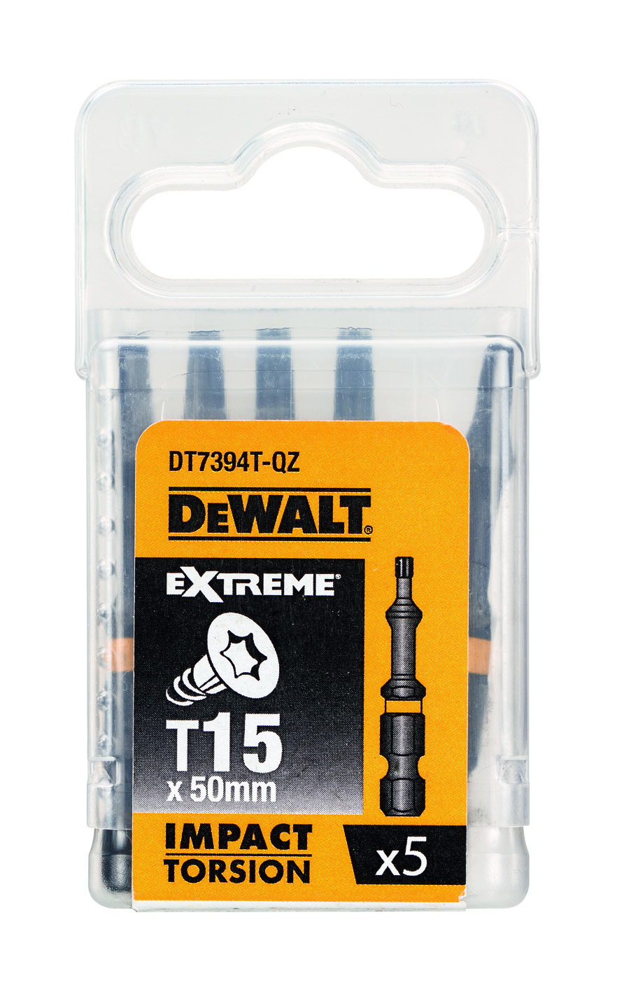 TORSION BIT DEWALT T15 50MM 5PCS