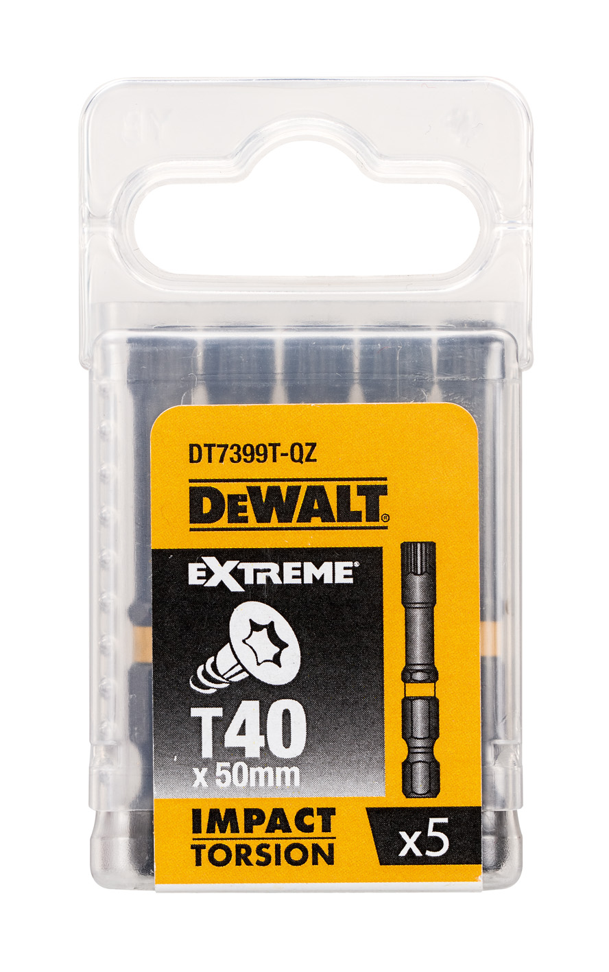 TORSION BIT DEWALT T40 50MM 5PCS