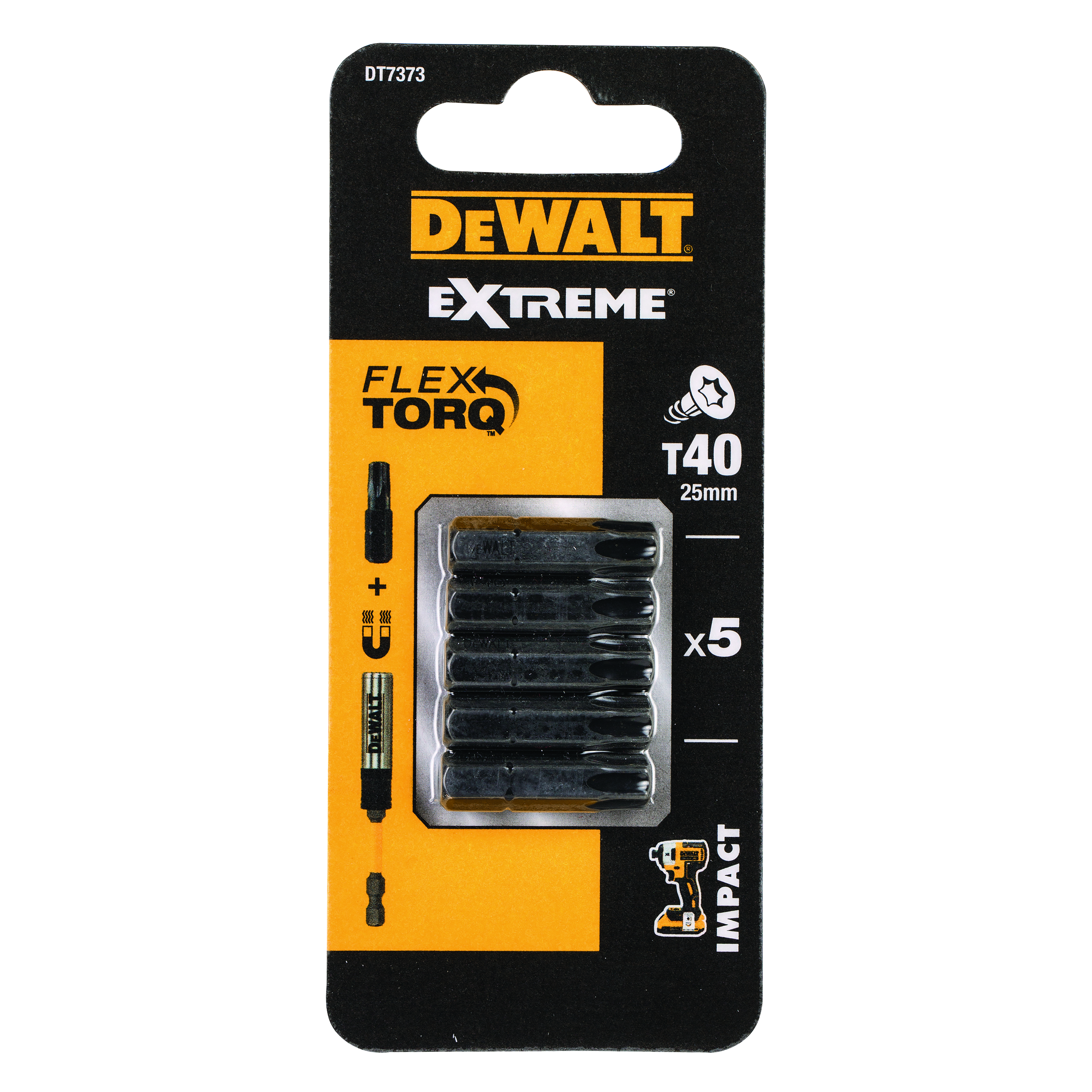 dewalt Torsion bit dewalt flextorq t40 25mm 5pcs