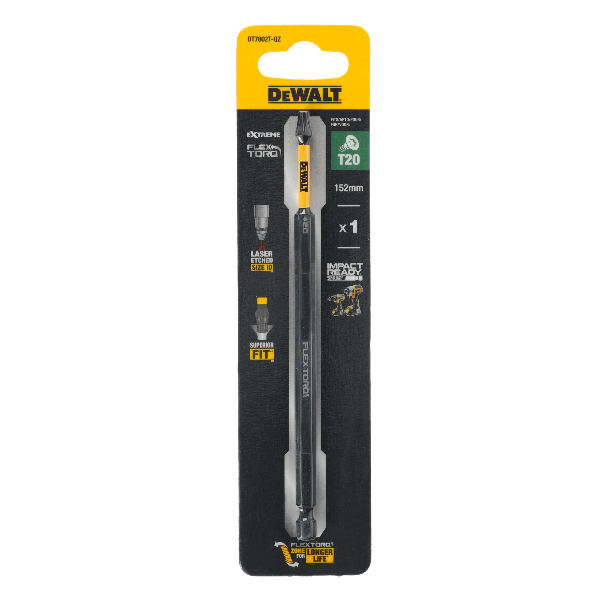dewalt Torsion bit dewalt flextorq t20 152mm 1pcs