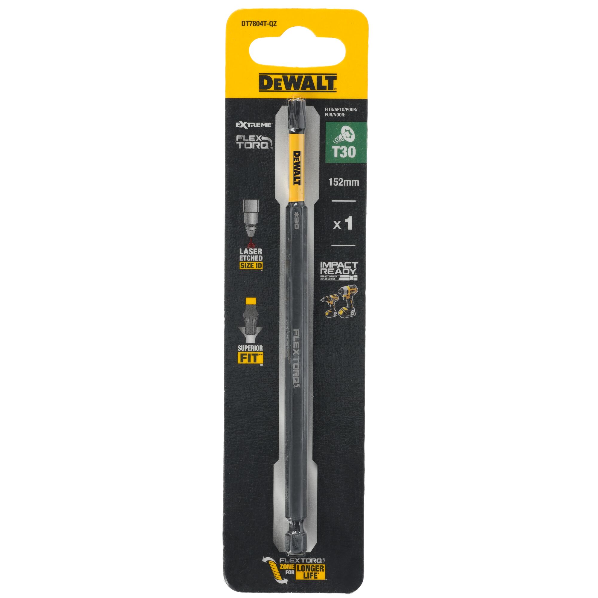 dewalt Torsion bit dewalt flextorq t30 152mm 1pcs