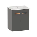 WASH BASIN CABINET STILA SOFT CLOSE 500 GREY