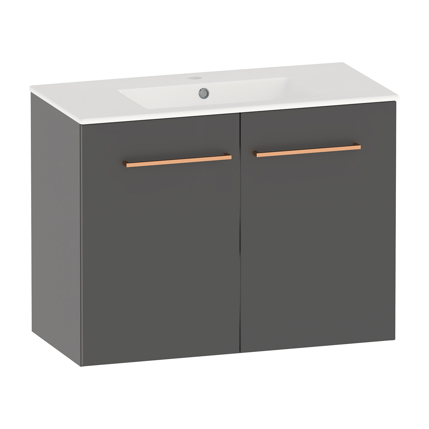 polaria Wash basin cabinet stila soft close 800 grey