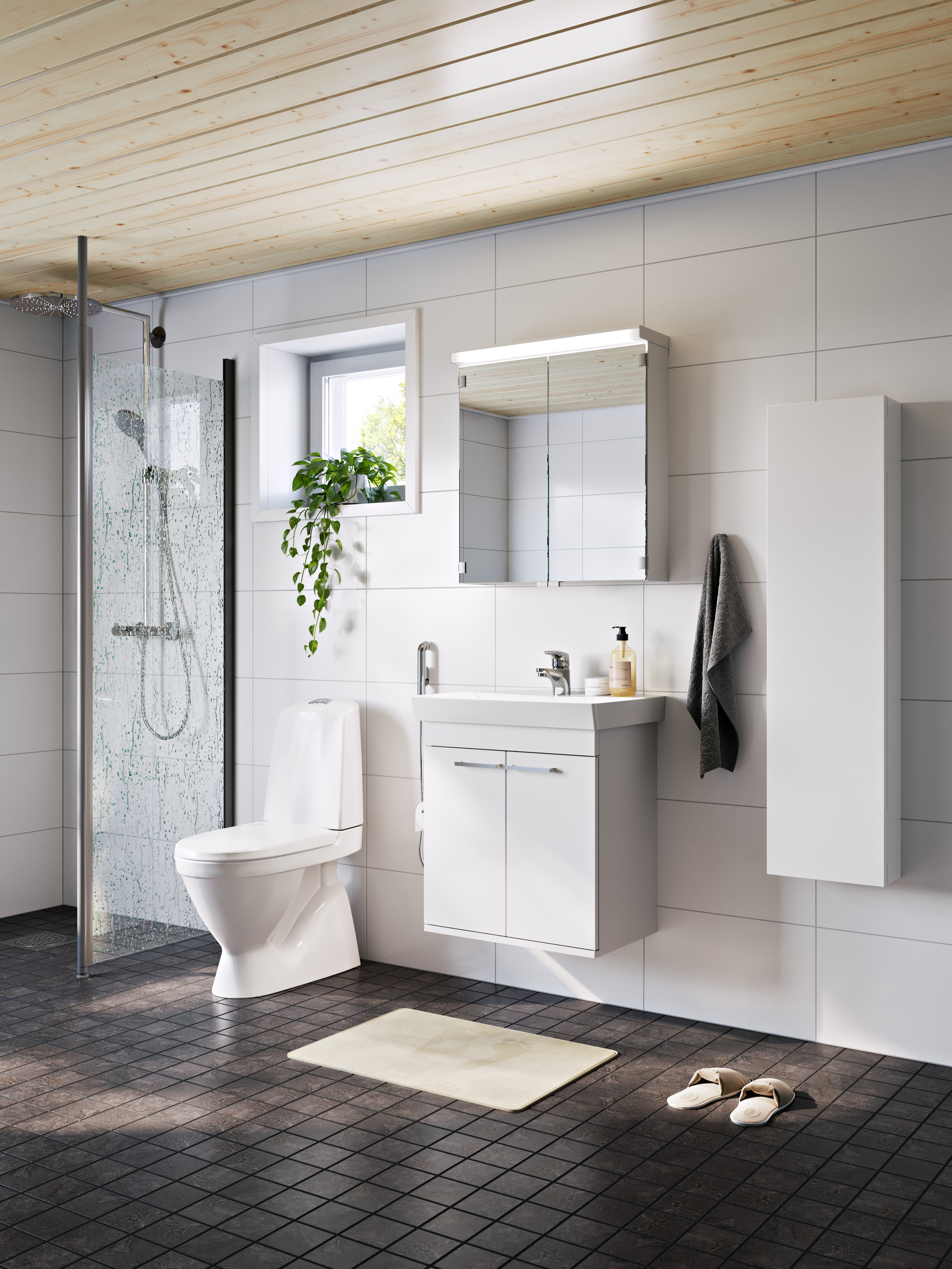 polaria Mirror cabinet with light nora 550 vvs