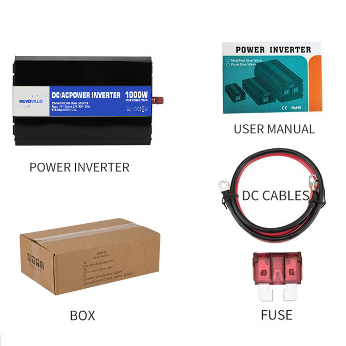 revovalo Pv accessories revovalo inverter 1000w 12v