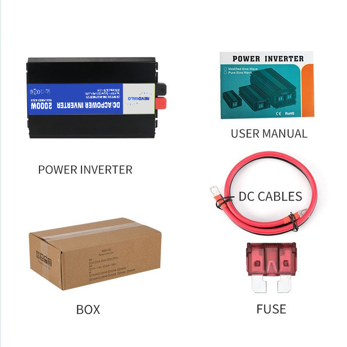 revovalo Pv accessories revovalo inverter 2000w 24v