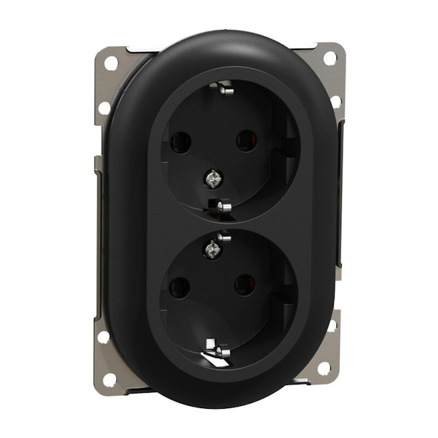 ELKO SOCKET-OUTLET ELKO ONE DSO SCHUKO C-PLATE LOW SCREW | 25 Socket ...