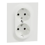 SOCKET-OUTLET ELKO ONE DOUBLE SO SCHUKO LOW SCREWLESS