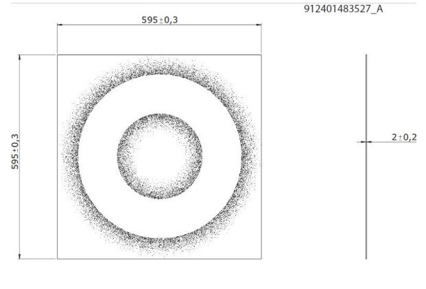 philips Mek.lisätarvike coreline panel kehys 2xcircle 600x600 5kpl