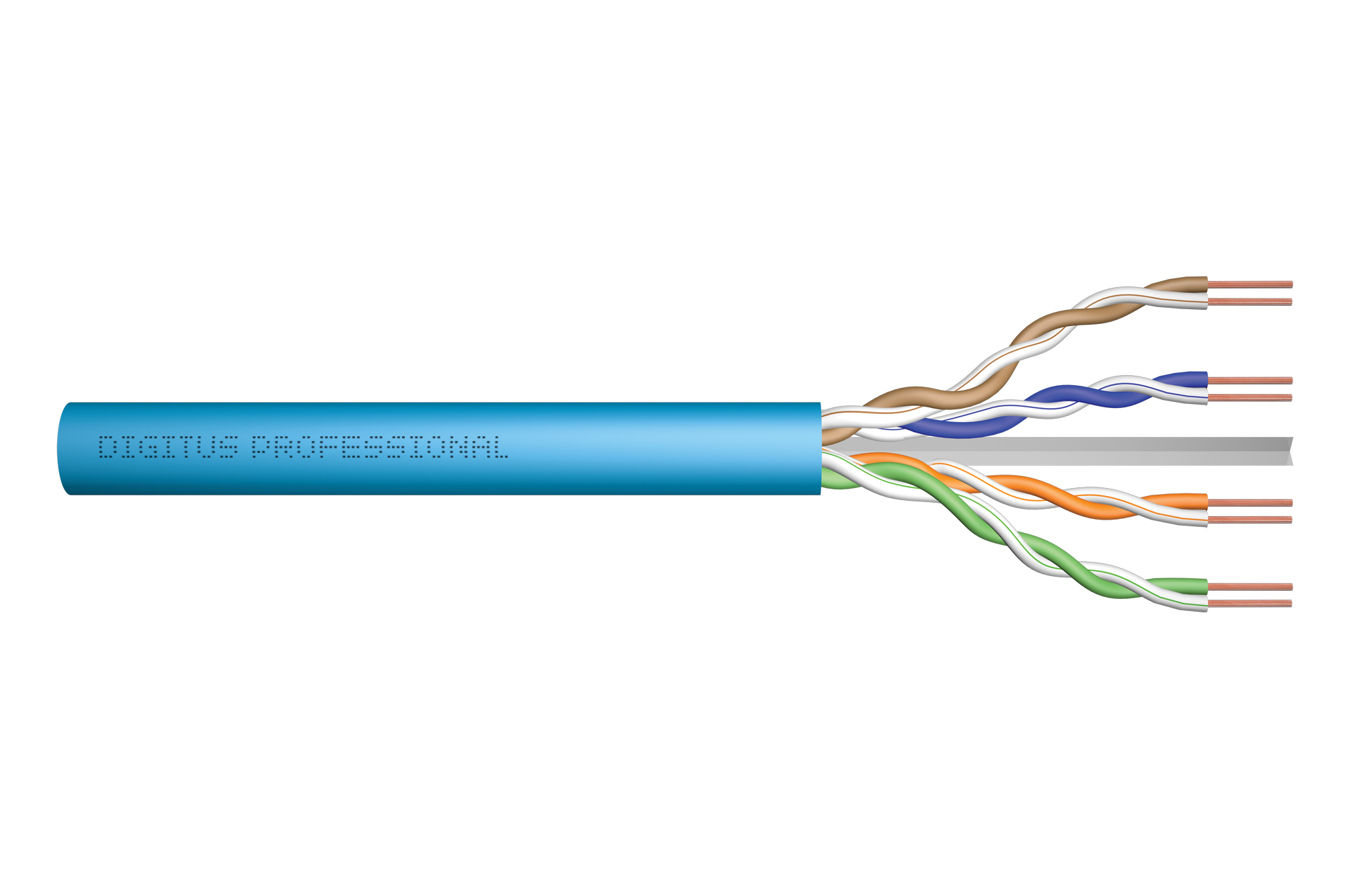 DATA CABLE-HF CAT6A DIGITUS CAT6A U/UTP 4p HF Dca 500m