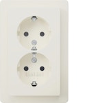 SOCKET OUTLET Q.1 2S/16A/IP20 UPJ WHITE