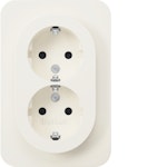 SOCKET OUTLET R.1 2S/16A/IP20 UPJ WHITE