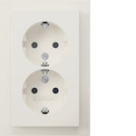 SOCKET OUTLET Q.3 2S/16A/IP20 UPJ WHITE