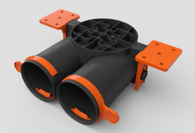 DIFUZORIAUS PAJUNGIMO DĖŽĖ SLIM BOX DN125-2X75