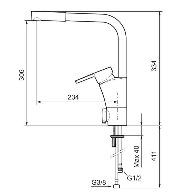 mora armatur Kitchen mixer mora 332021 mmix ii w.dmv