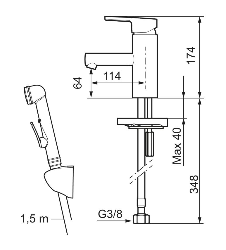 mora armatur Pesuallashana mora bidé 333006 mmix ii bide
