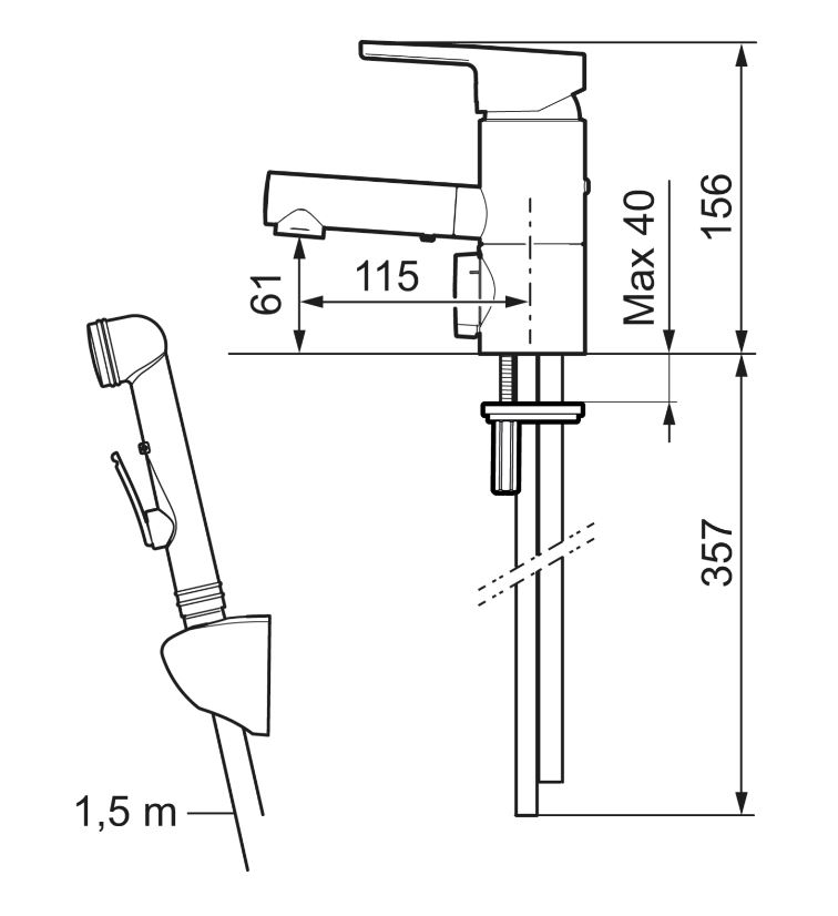 mora armatur Washbasin mixer mora 333087 mmix ii bide dmv
