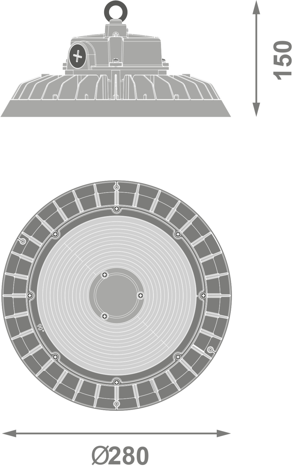 ledvance Tööstusvalgusti high bay 200w 840 30000lm 90° ip65
