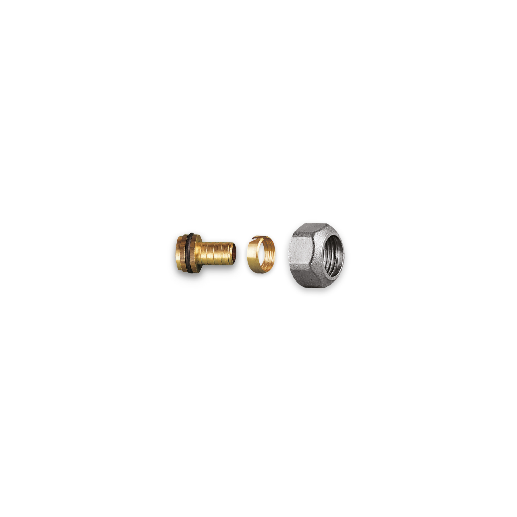 KOMPRESIJAS PIEVIENOJUMS 1/2” 16x2mm PEX CAURULĒM