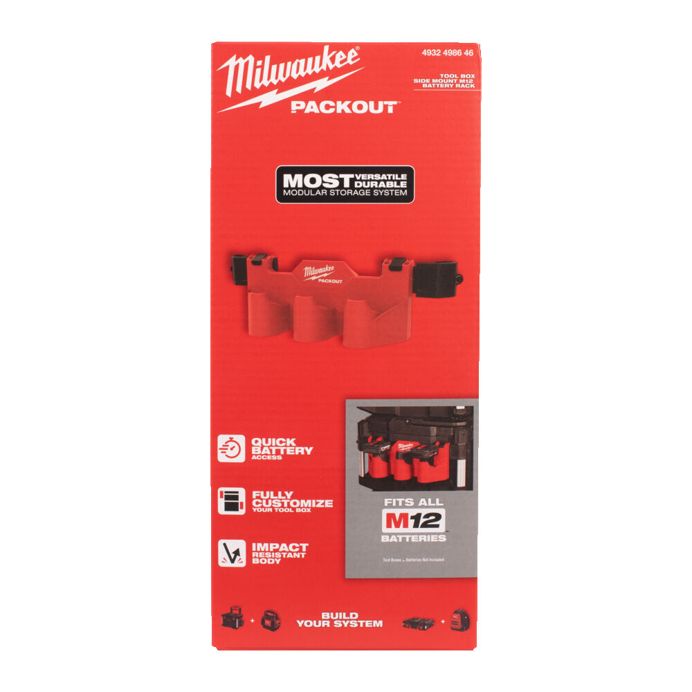 milwaukee Batterihållare milwaukee m12 sidofäste