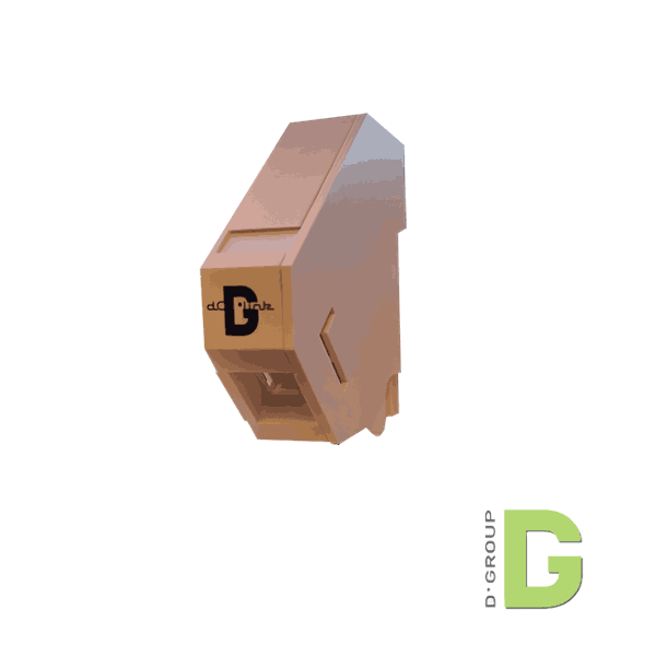 DIN-RAIL Holder for 1 x RJ45