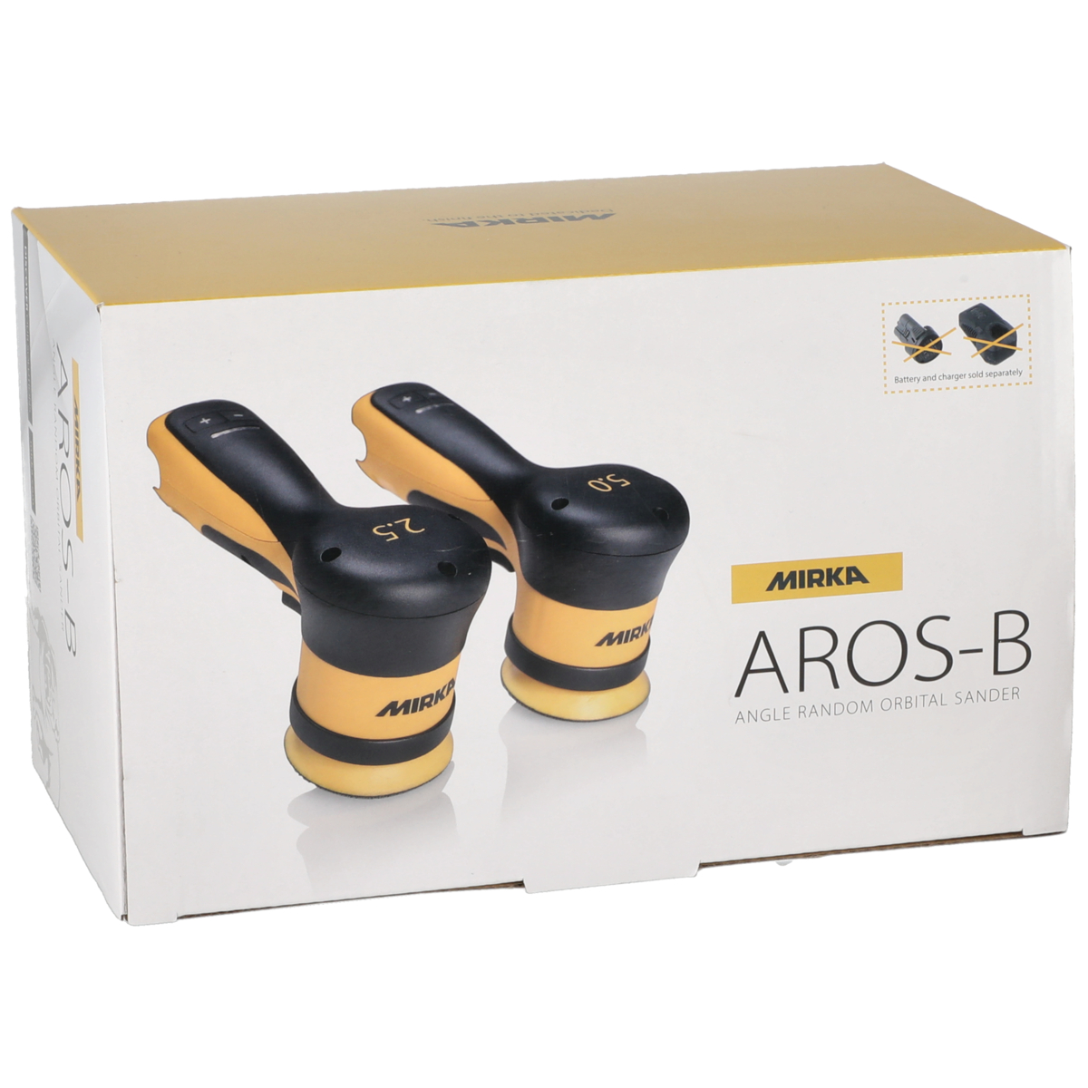 mirka Battery sander mirka aros-b 350 77mm max12v w/o akku/lat