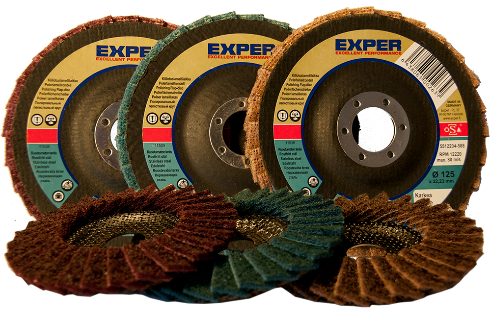 exper Polishing flap disc coarse 125x22 mm g-va