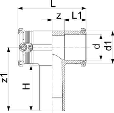 georg fischer Electrofusion branch gf 32x32x90 pn16 water