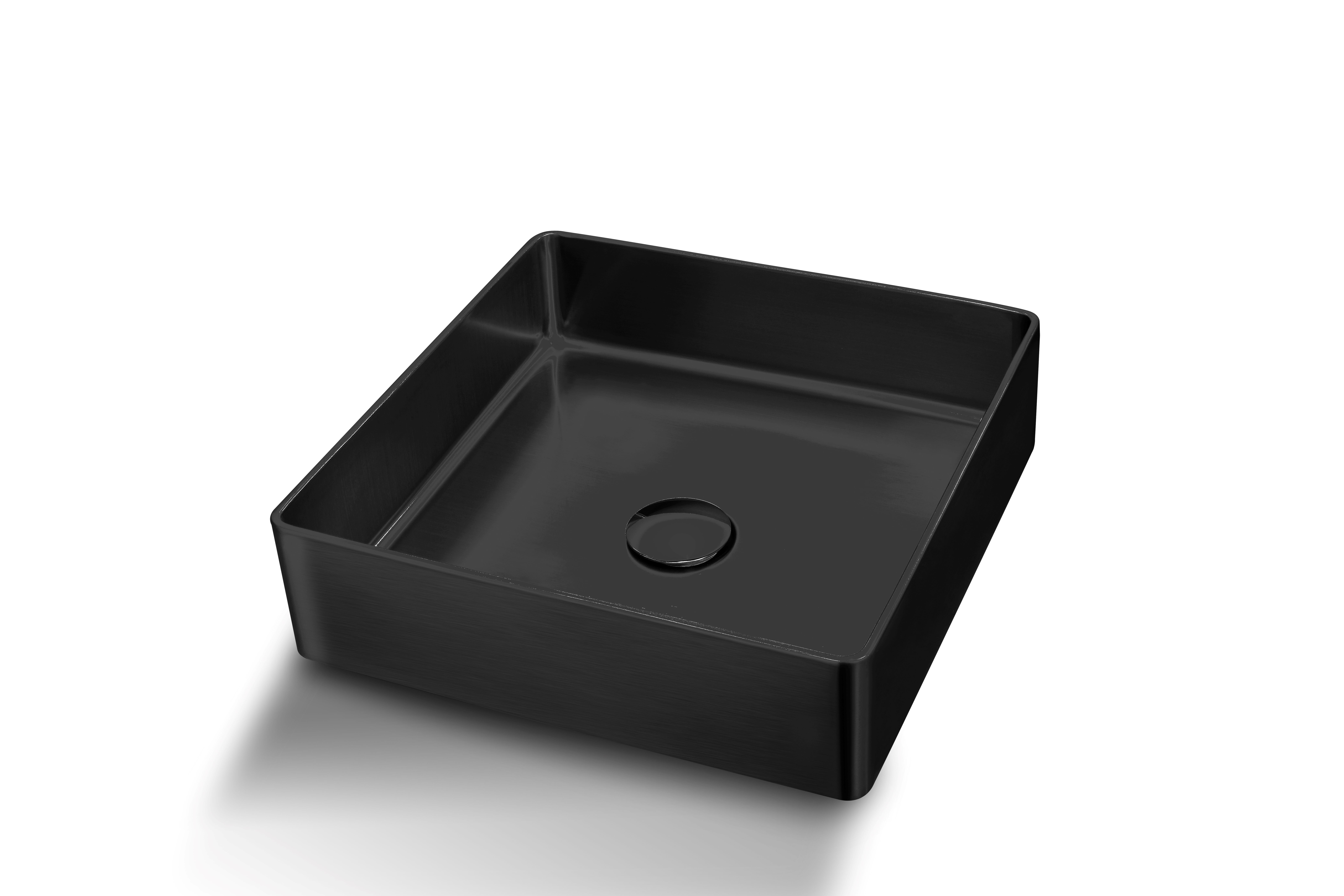 WASHBASIN TAMMIHOLMA INOX SS BLACK 400x400mm