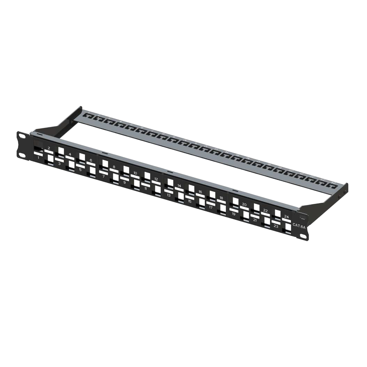 19" PATCH PANEEL TÜHI 24-PESA CAT6a NIHKES