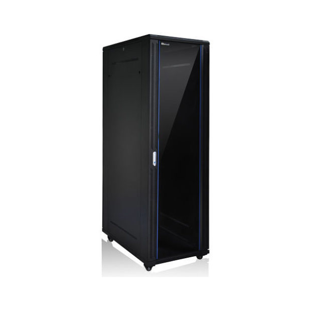 ANDMESIDEKAPP PÕRANDALE 19" 42U 600x600x2055 MUST