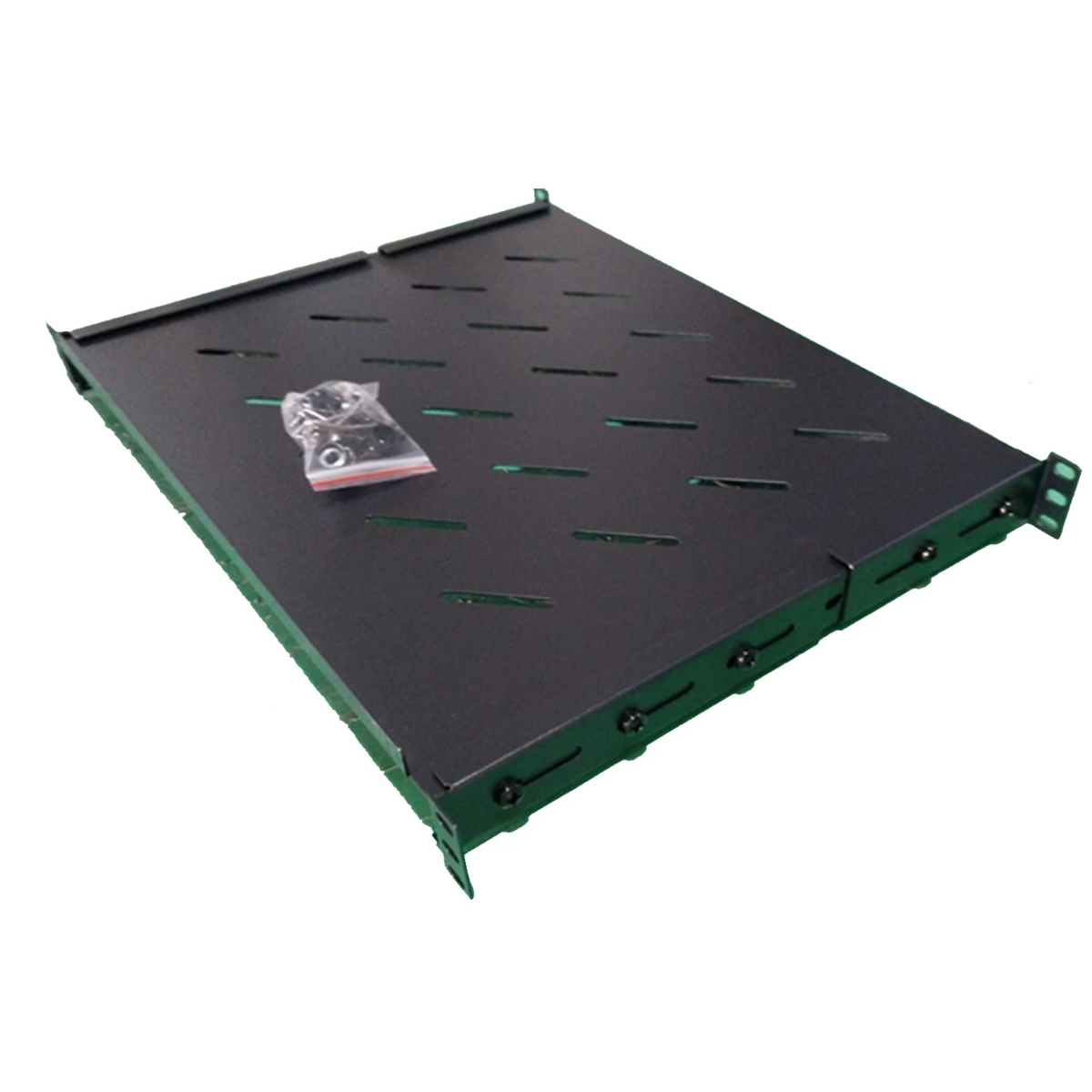 19" RIIUL ANDMESIDEKAPILE 483x350x43 REGULEERITAV