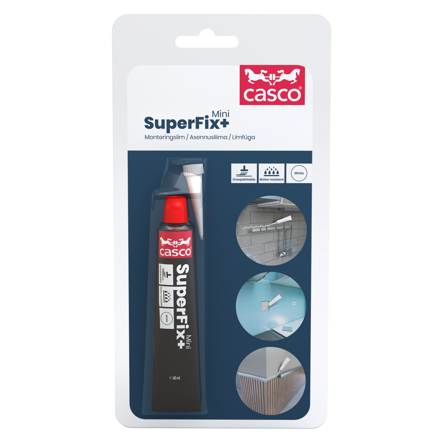 CASCO SUPERFIX+ MINI WHITE 40ML