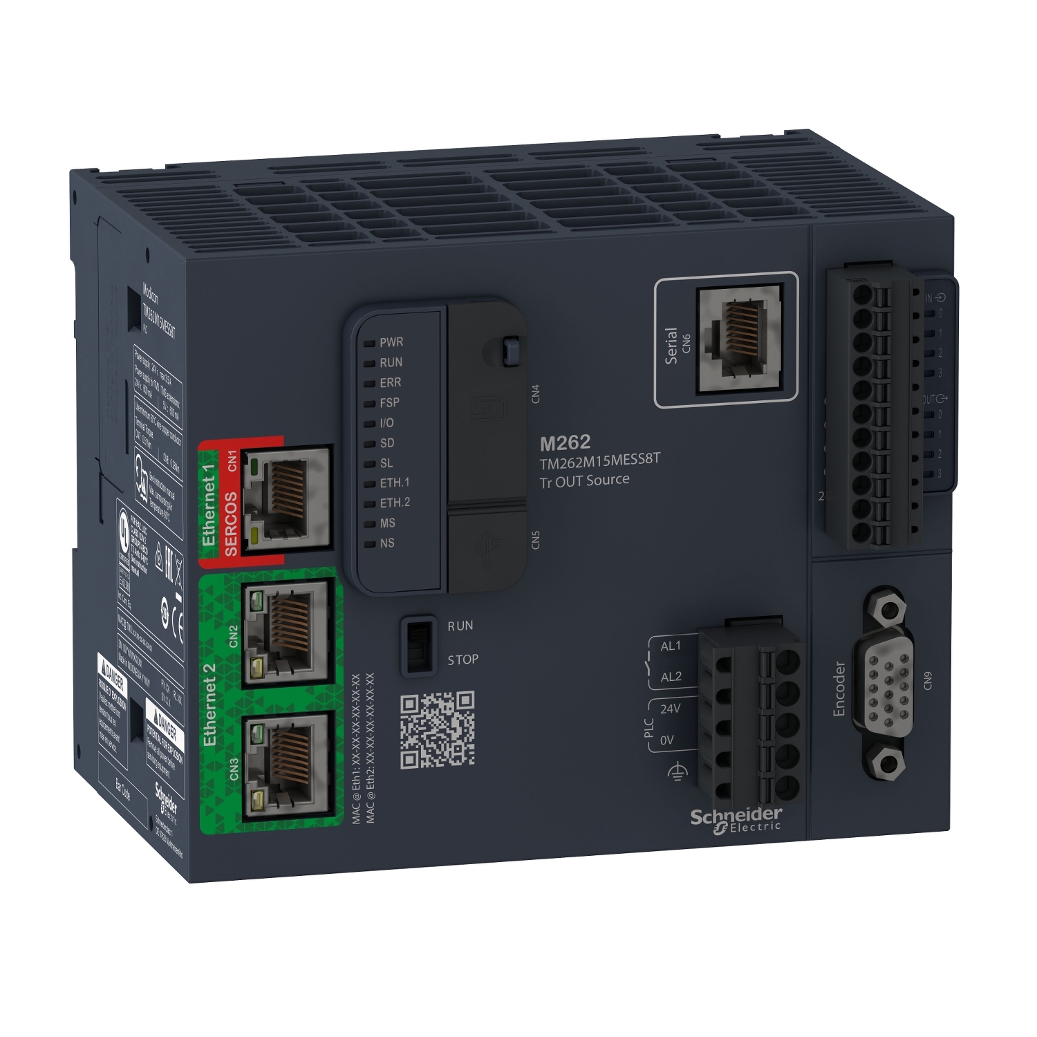 KONTROLLERI MODICON LIIKEOHJAIN M262, 4 aks,Eth