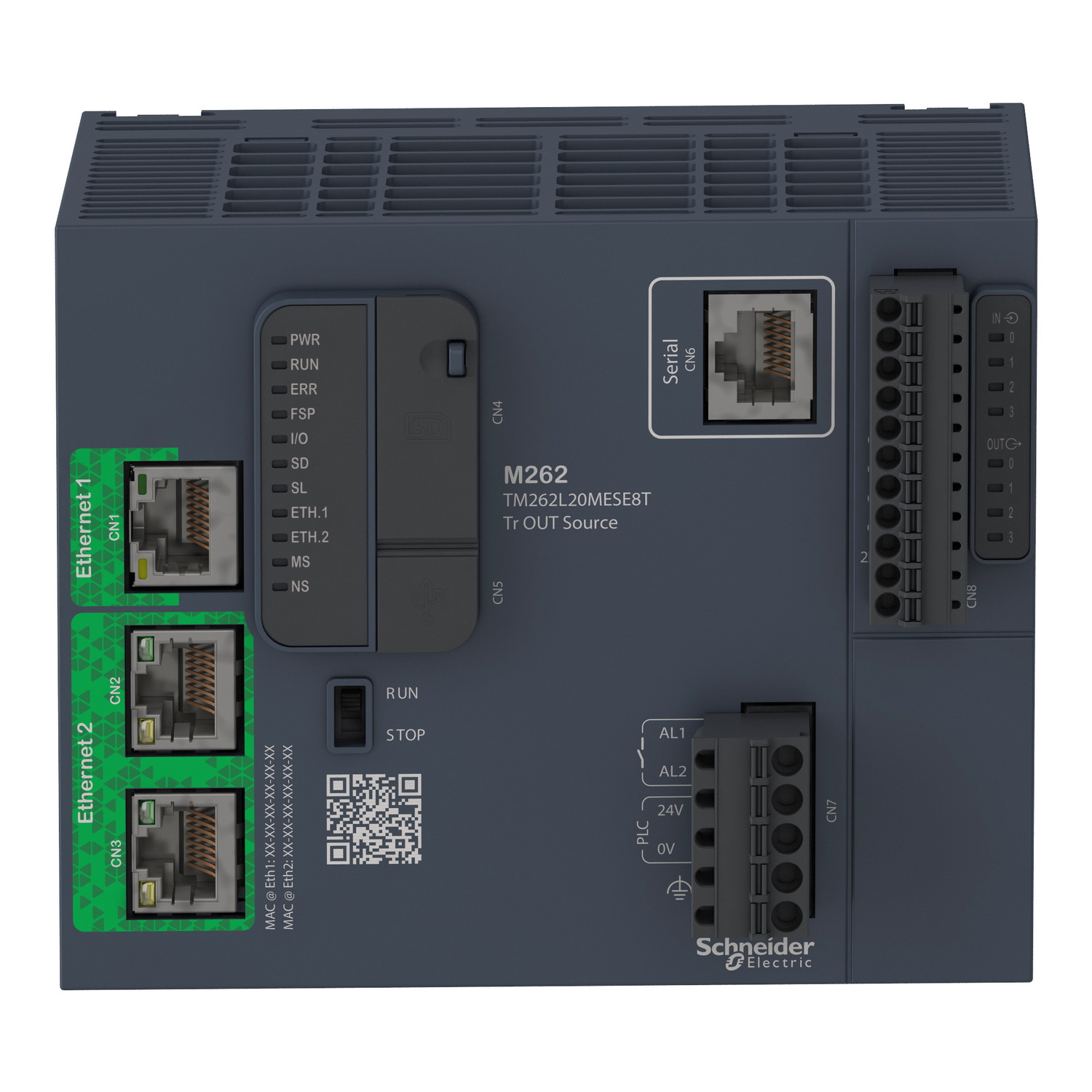 schneider electric Kontrolleri modicon logiikkaohjain m262, 3ns, eth