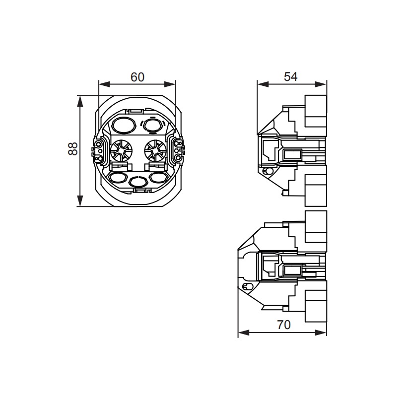 abb Renoveringsdosa 1,5 l90 mm
