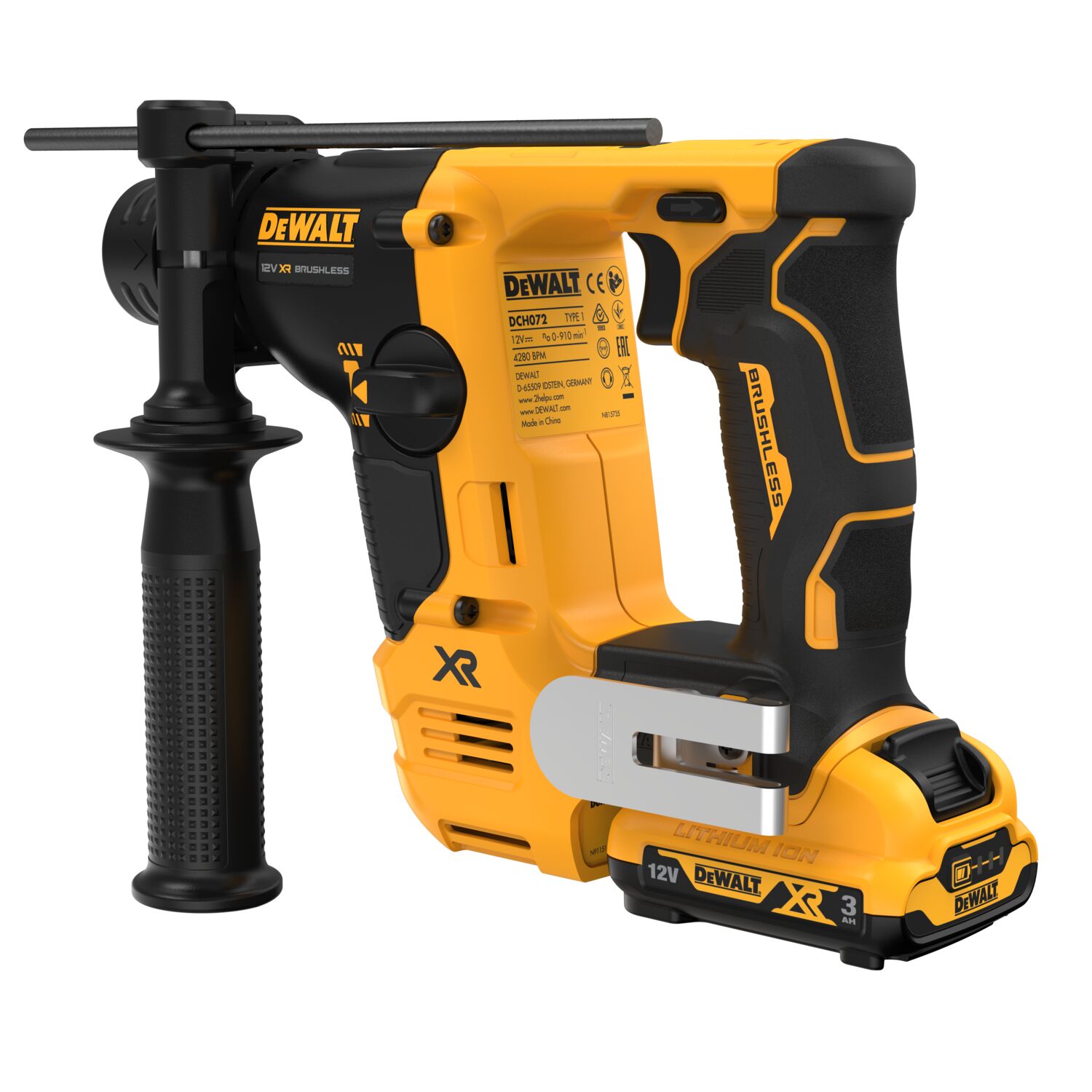 dewalt Akkuporavasara dewalt dch072l2 12v 14mm 2x3ah