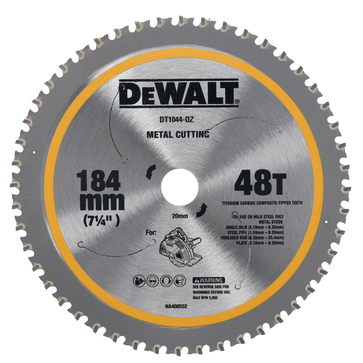 SÅGKLINGA DEWALT METALL 184X20MM 48T
